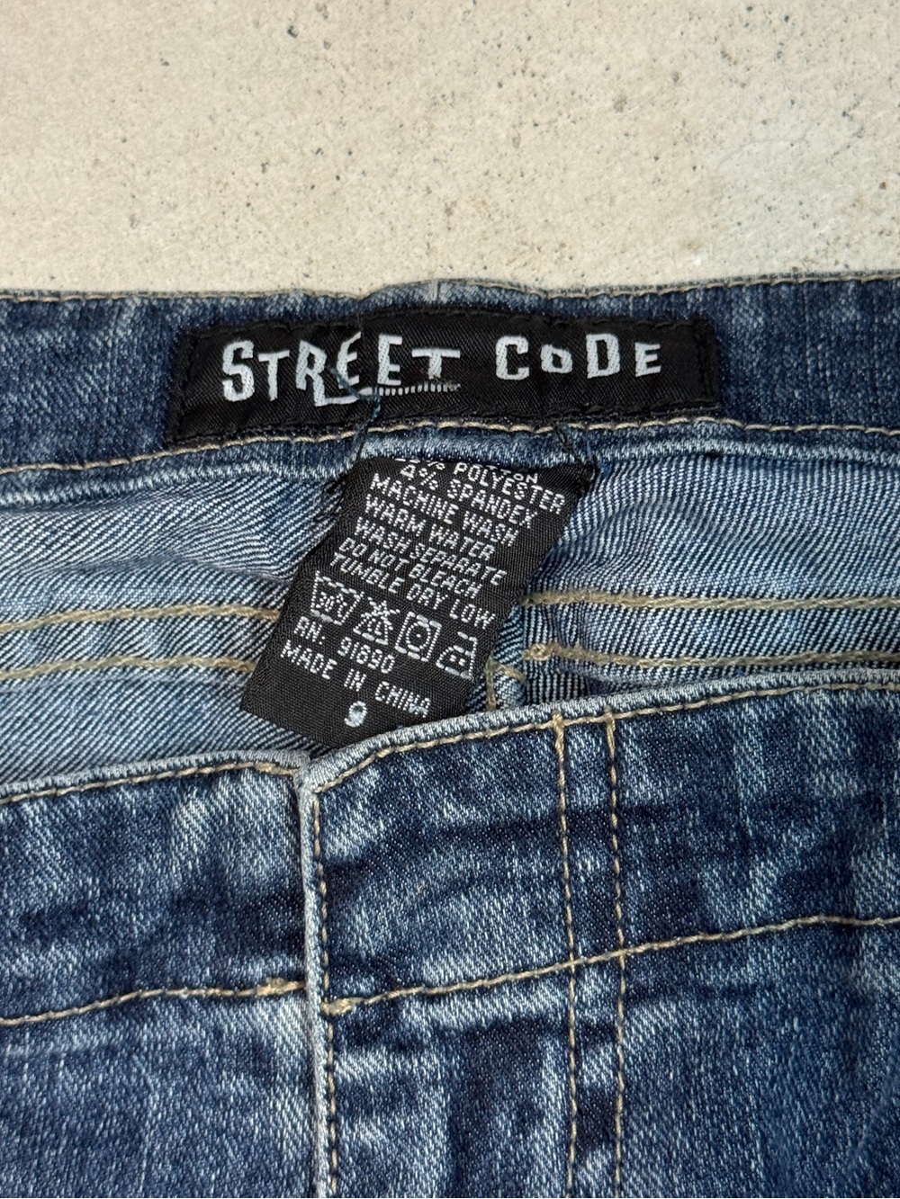 Street Code Corset Lace-Up Flare Jeans - Picture 5 of 7